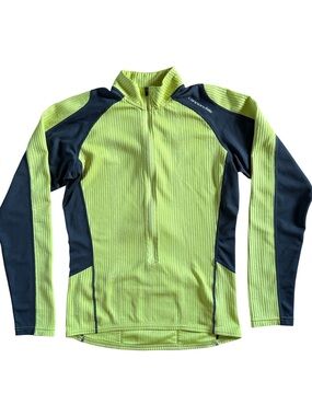 CANNONDALE LIGHTWEIGHT BIKING CYCLING LONG SLEEVE JACKET NEON YELLOW GRAY S/M